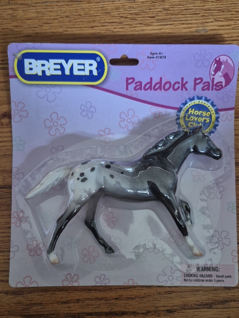 Breyer Paddock Pals Appaloosa Figure - Gray, White, Black New And Sealed.